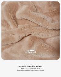 Natural Fiber Fur Velvet Fabric 250-350 GSM 44” & 58” | Luxury Fashion, Furniture & Throws  in Surat